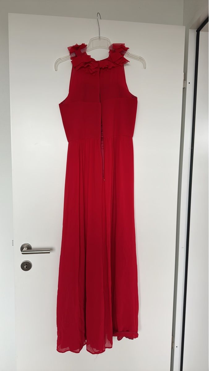 Vestiti: Elegantes, rotes Abendkleid mit Rüschen - Grösse 36 – Usato da Zürich venduto da hub_vt7l