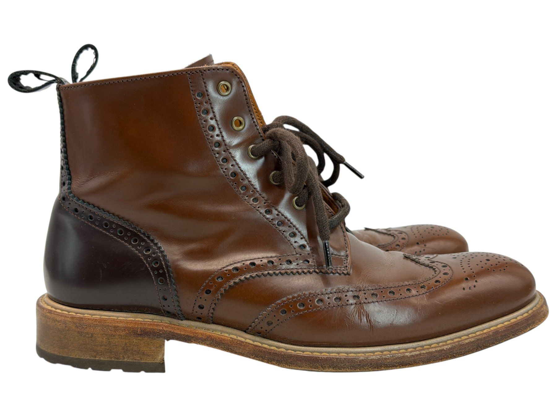 Navyboot Scarpe da donna: Bottines Navyboot en cuir marron. Pointure 41 – Usato da Morges venduto da objetsdepoque 5