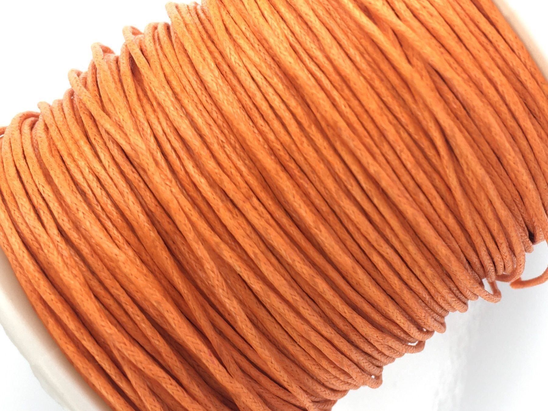 Nastri decorativi: Baumwollfaden gewachst dunkelorange / 10 Meter – Nuovo (secondo la descrizione) da Stallikon venduto da perlenliebe