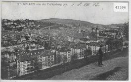 St. Gallen von der Falkenburg gesehen