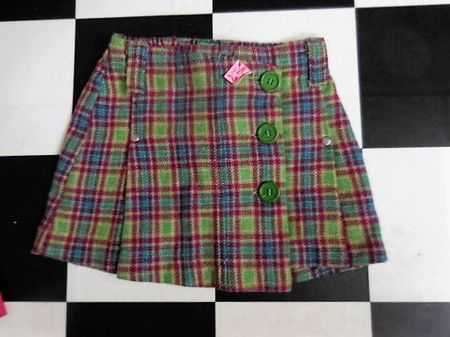 25% Wolle BENETTON Gr. 104 Rock Bund einfach 26-30cm L27cm