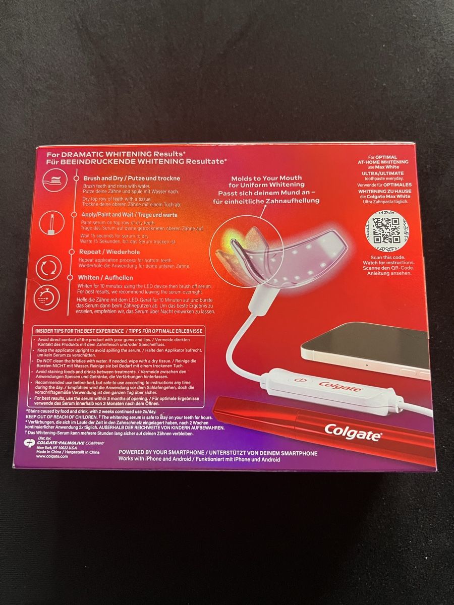 Soins dentaires: Colgate Max White LED Whitening Kit  – Neuf avec emballage d'origine à Uster par SmartSales_zh 1