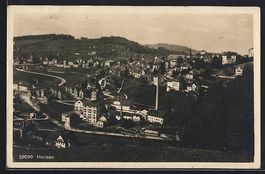 Herisau, Teilansicht mit Strassenpartie