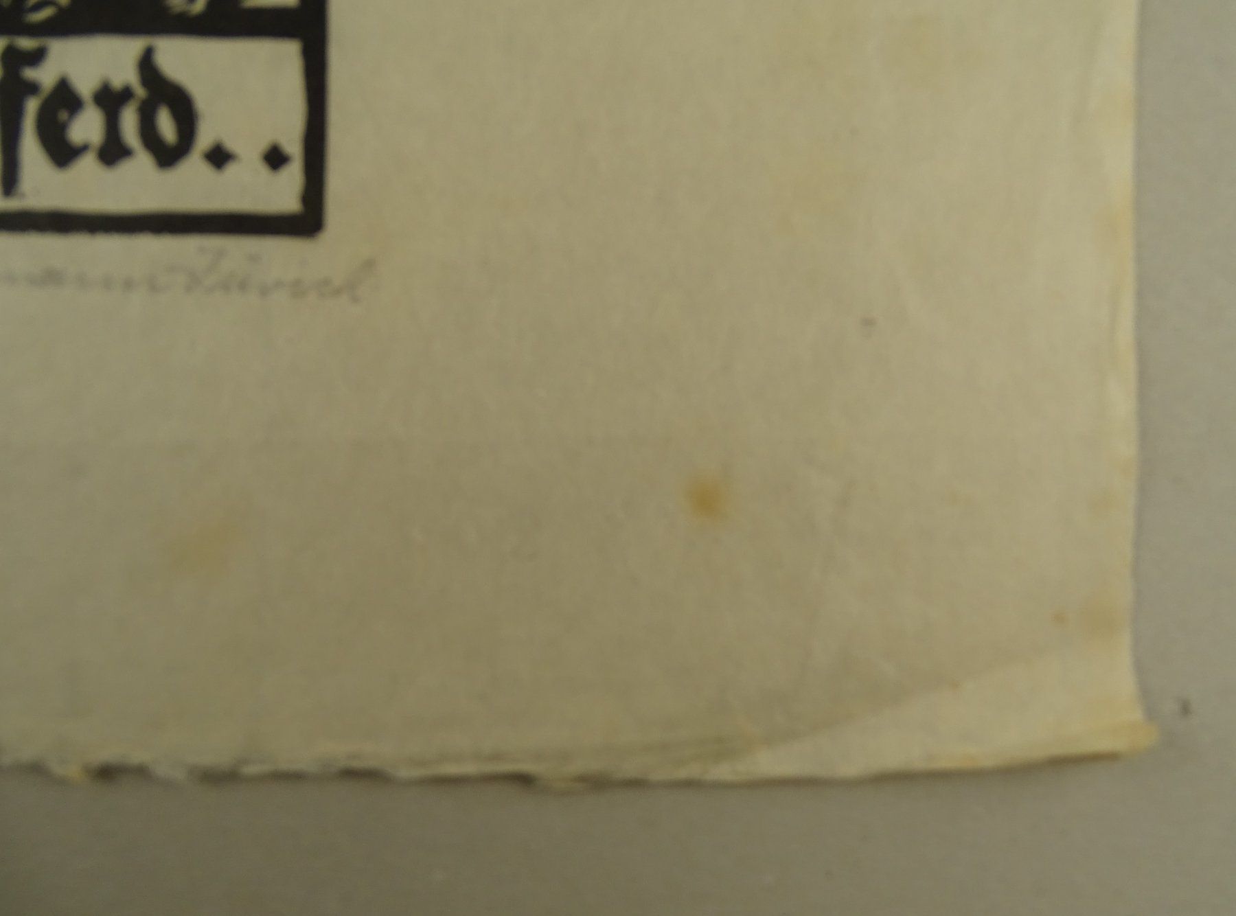 Xilografie: ST. EULOGIUS DER HUFSCHMID, ORIGINAL HOLZSCHNITT – Usato da Grüningen venduto da Kartensammler 7