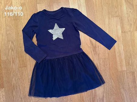 Kleid dunkelblau mit Stern Jako-o 116/122