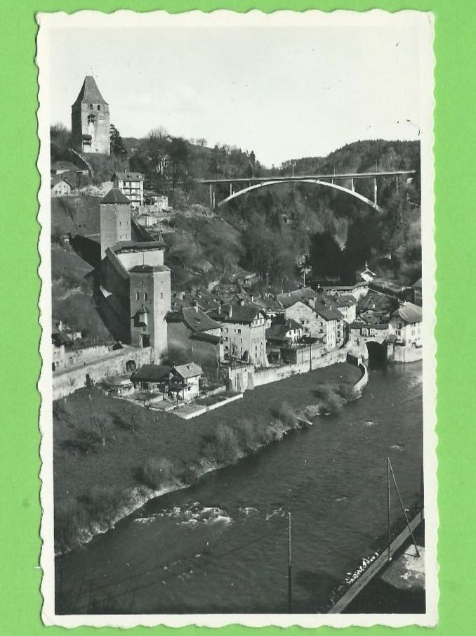 Cartoline postali: Fribourg, Tours et pont du Gotteron – Usato da Zürich venduto da t24_de