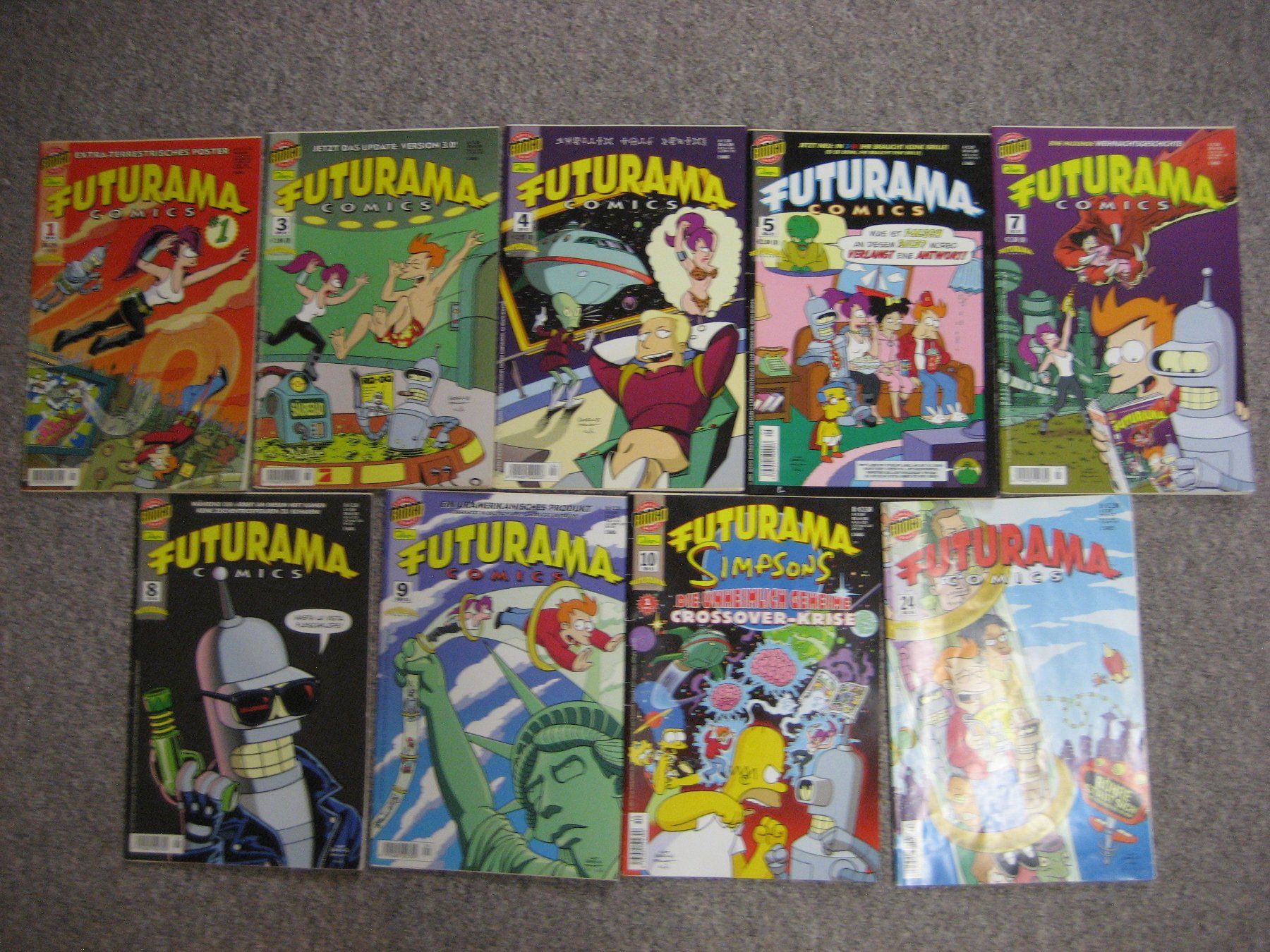 Comics: 9 Futurama Comics – Gebraucht aus Bottighofen von Spiderman61