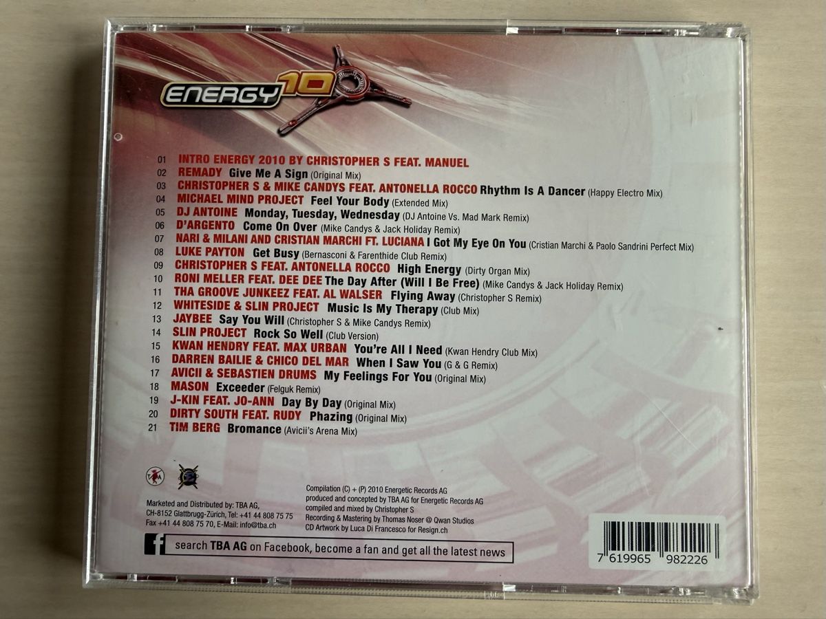 CD: Energy 10 House CD, Mixed by Christopher S – Usato da Oberried Brienz venduto da Chyara 1