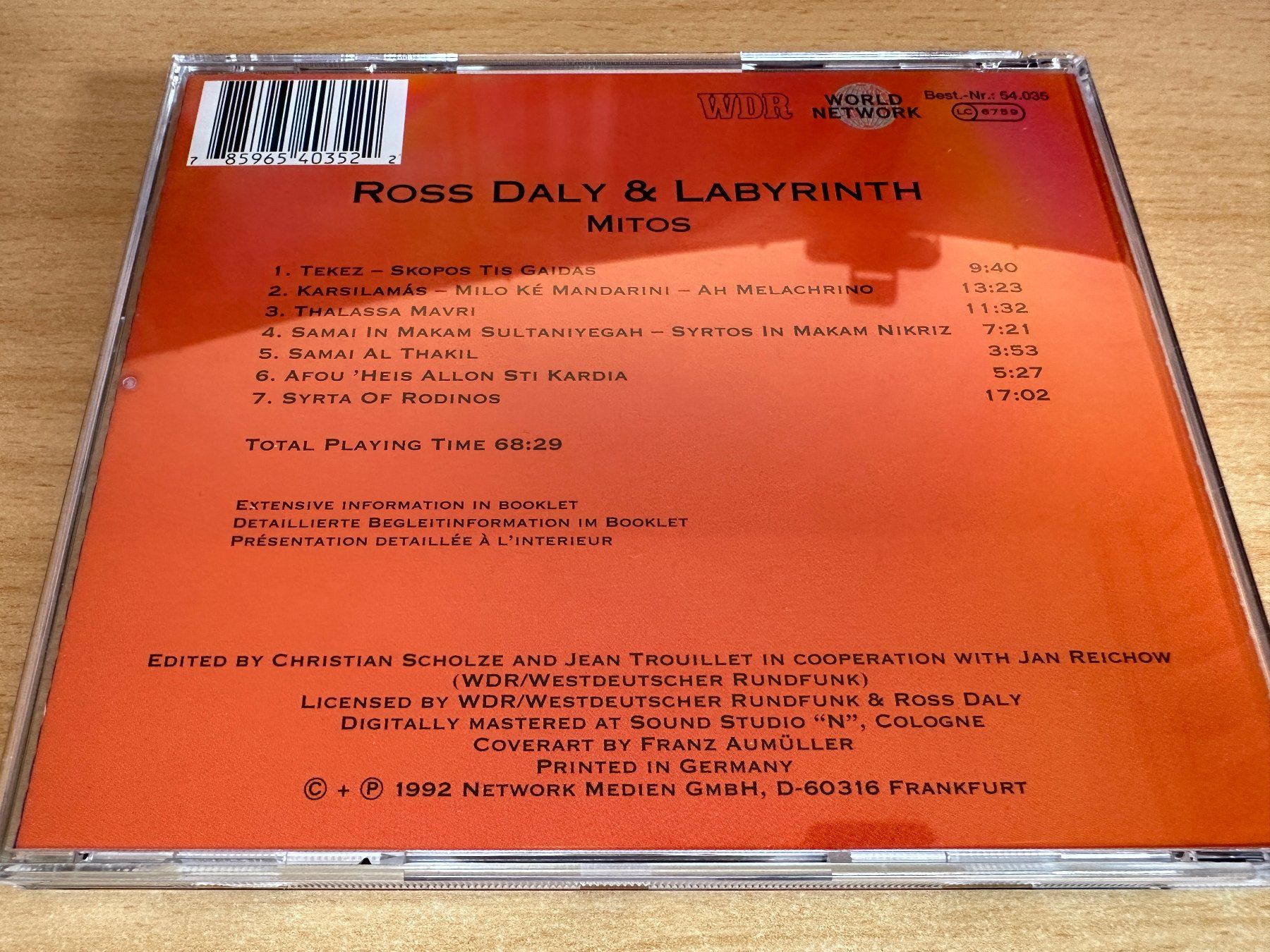 CDs: Ross Daly & Labyrinth – Eurasia: Mitos – Gebraucht aus Rikon im Tösstal von Alpenmutz 3