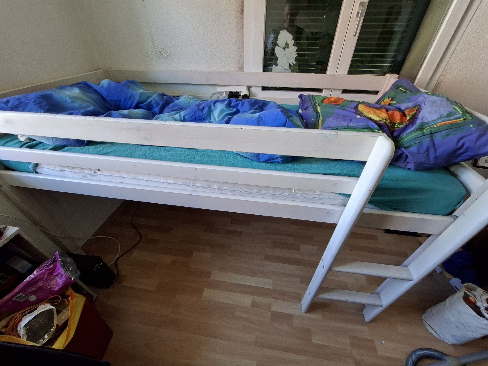 Letti: Weisses Kinderhochbett – Usato da Lupfig venduto da tyl_l9tz