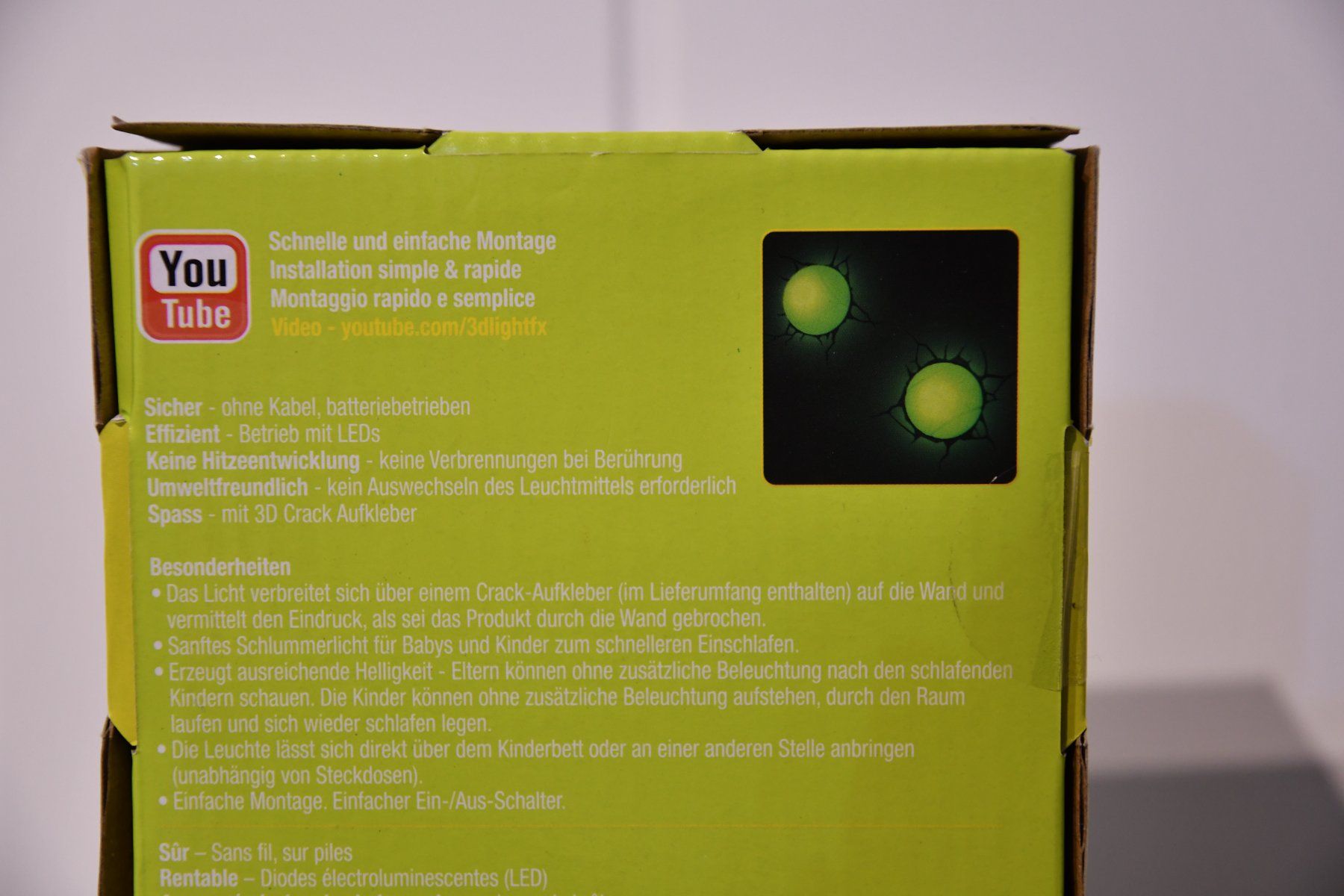 Lampade: 3D DECO LIGHT - Tennisball – Nuovo e nell'imballaggio originale da Niederrohrdorf venduto da Voase 2