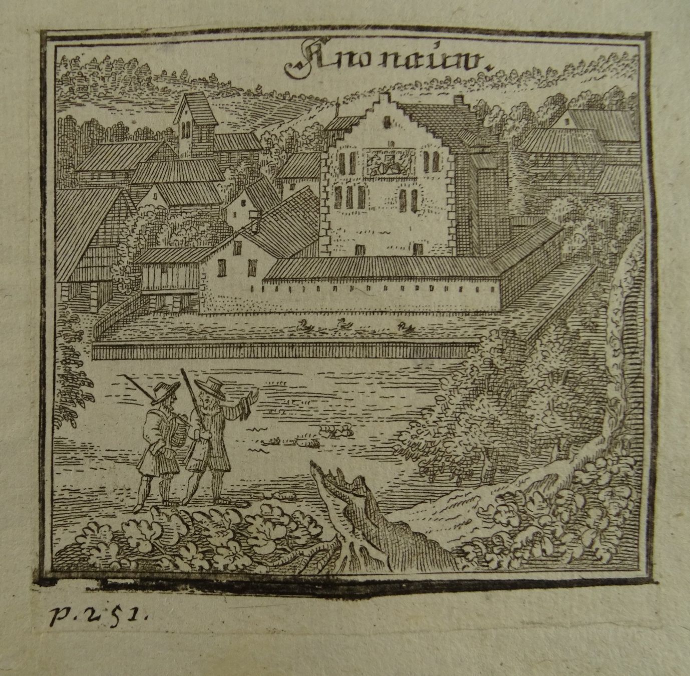 Stiche: KNONAU, KUPFERSTICH, BLUNTSCHLI 1742 – Gebraucht aus Grüningen von Kartensammler