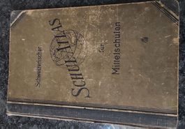 alter Schulatlas Schweizerischer für Mittelschulen 1911