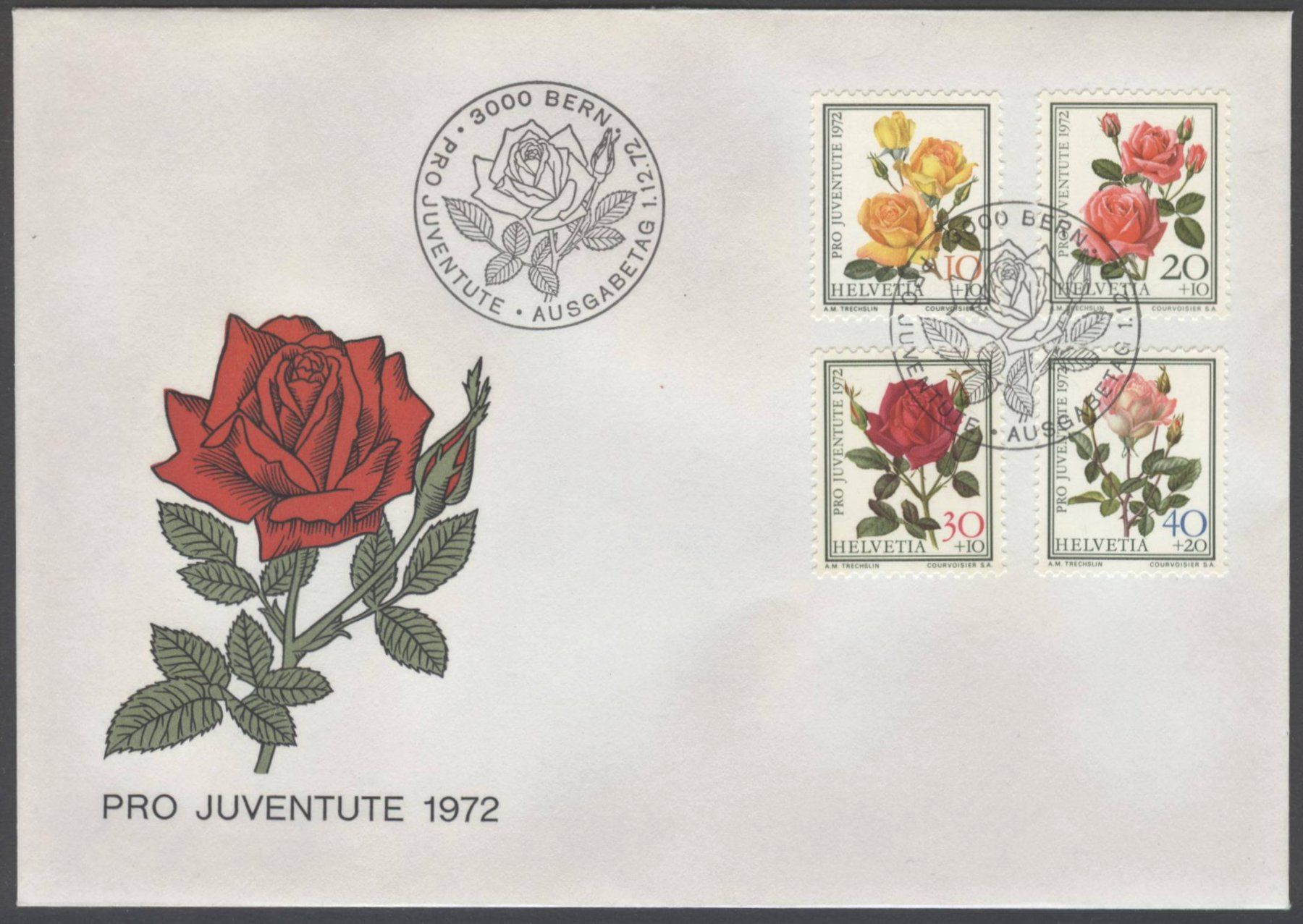 Tutti i francobolli: FDC Pro Juventute 1972 – Usato da Uster venduto da giorgiotr