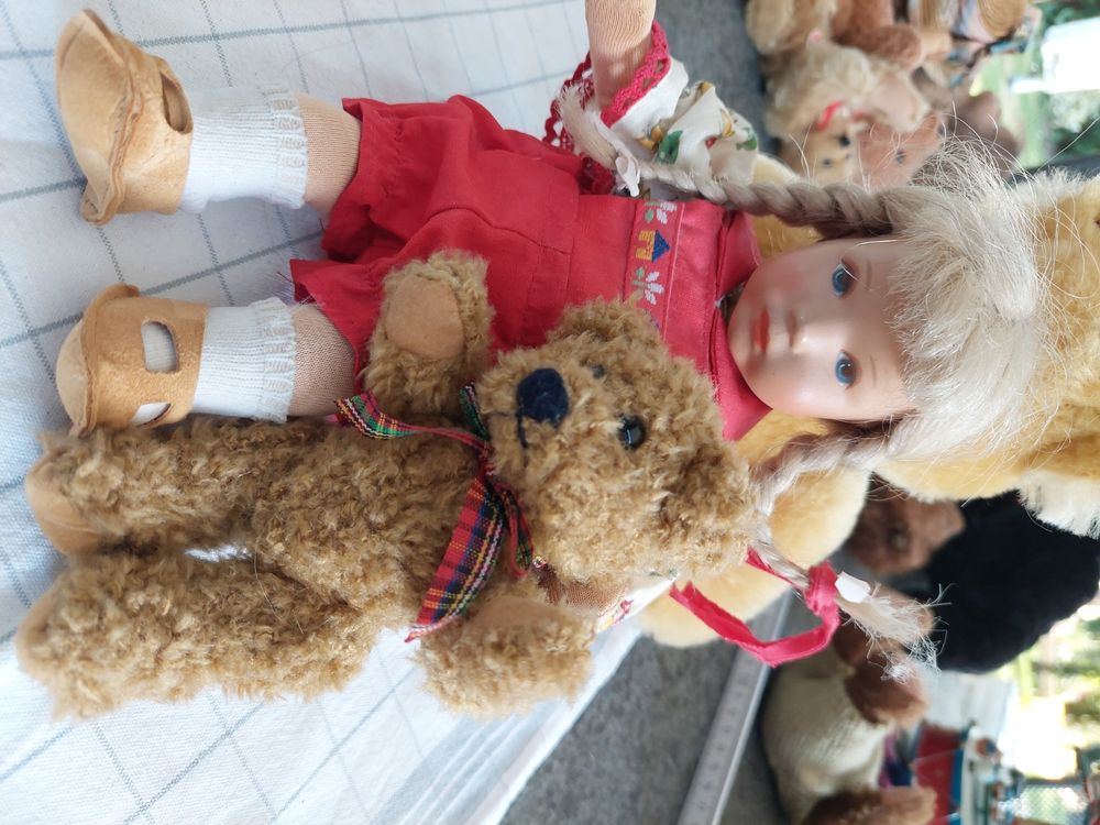 Käthe Kruse Püppchen mit Bärli Estrichfund | Kaufen auf Ricardo