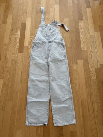 Carhartt Latzhose W BIB OVERALL STRAIGHT S hellgrau - 4