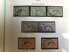7 timbres oblitérés 142-144 France