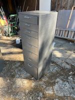 Rollcontainer 8 Schubladen Metall grauer Stahl H DESIGN,Nr32