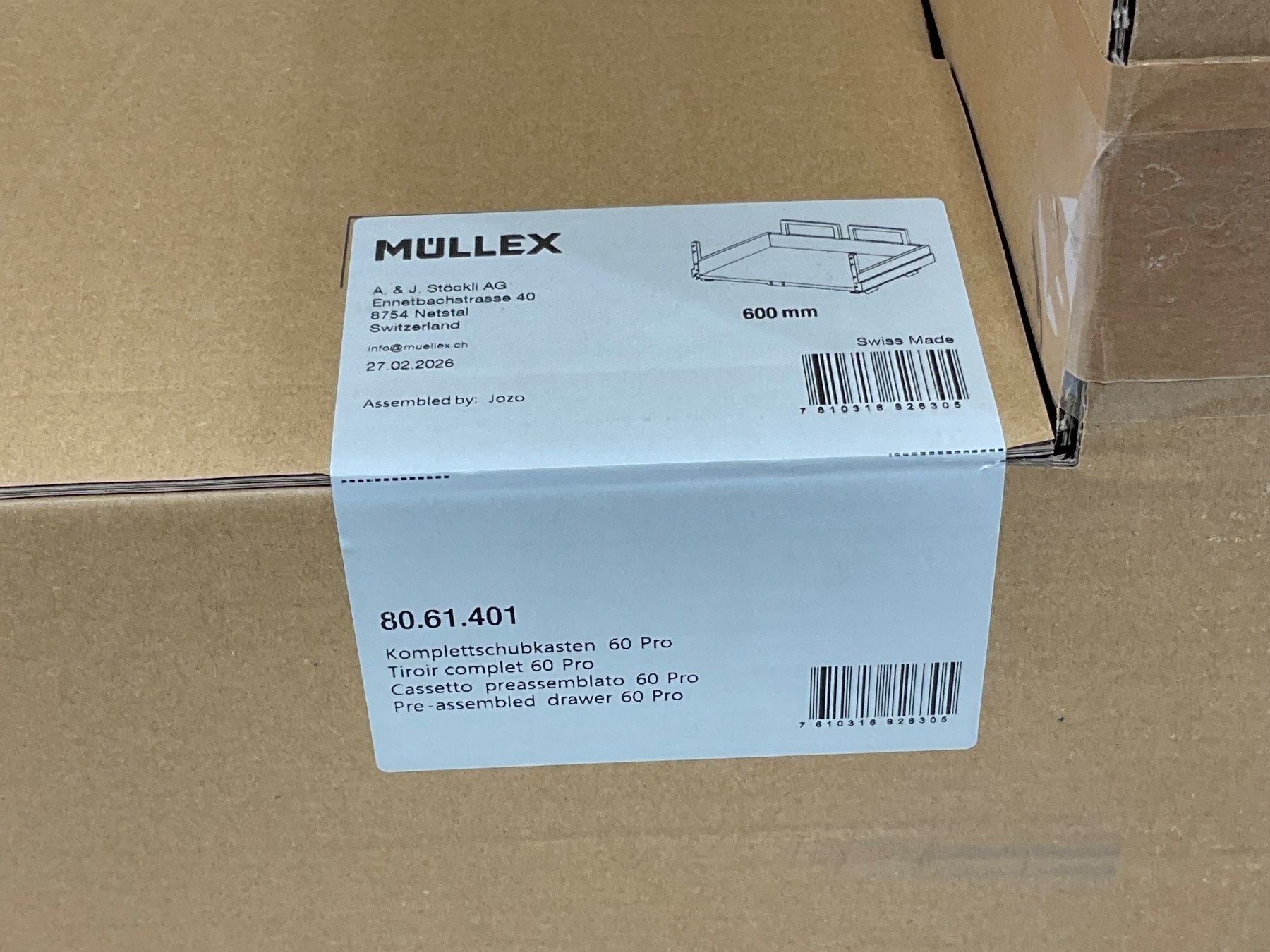 Müllex Cestini per rifiuti: 078 Müllex Abfallsystem Komplettschubkasten 60 Pro – Nuovo e nell'imballaggio originale da Derendingen venduto da Meisterstuecke 4