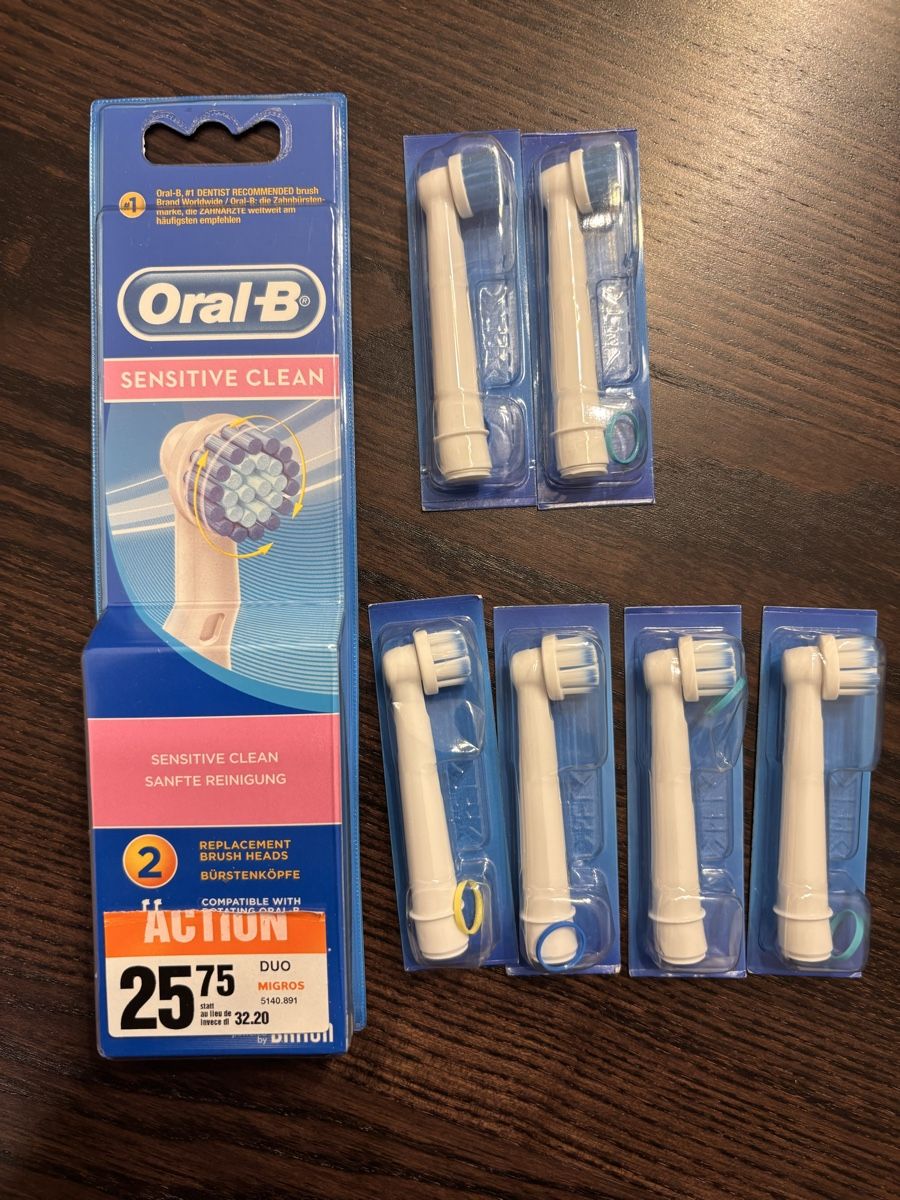Oral B Cura dei denti: Oral-B Sensitive Clean Bürstenköpfe – Nuovo e nell'imballaggio originale da Unterentfelden venduto da Nadineb23