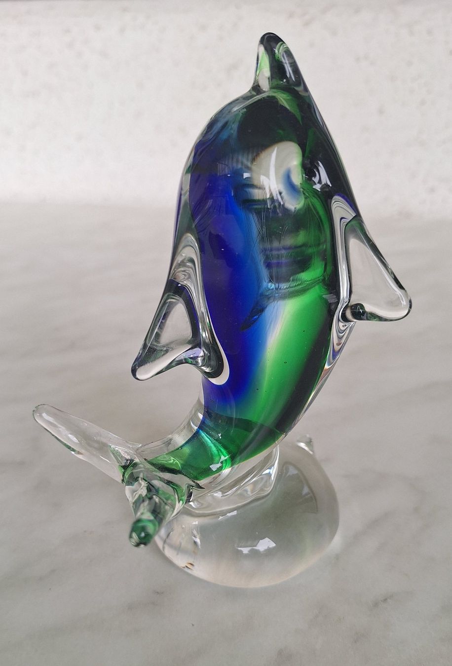 Figuren: Zwei süsse Delfine, Glas, Briefbeschwerer – Gebraucht aus Weinfelden von Yenas10 2