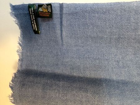 100% Cashmere Schal - hellblau - neu & ungetragen