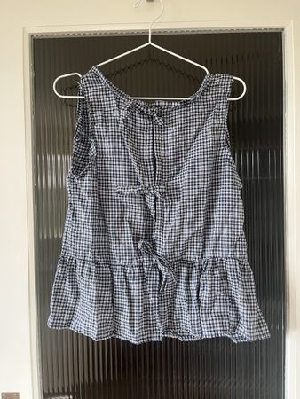 Top à carreaux 