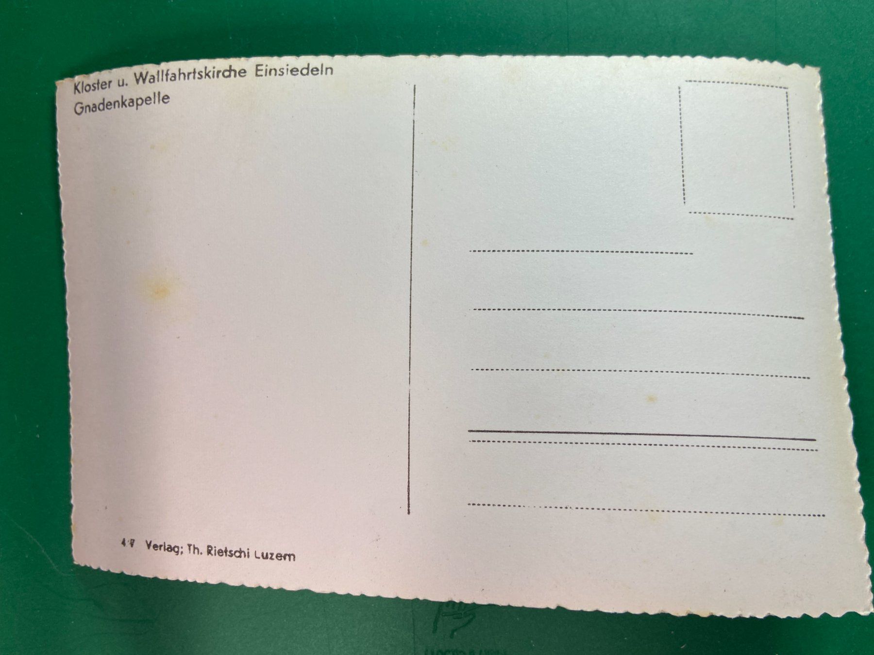 Cartoline postali: Kloster Einsiedeln - Gnadenkapelle – Usato da Steg VS venduto da danwer74 1