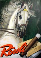 Rössli rund Tabak Original Plakat