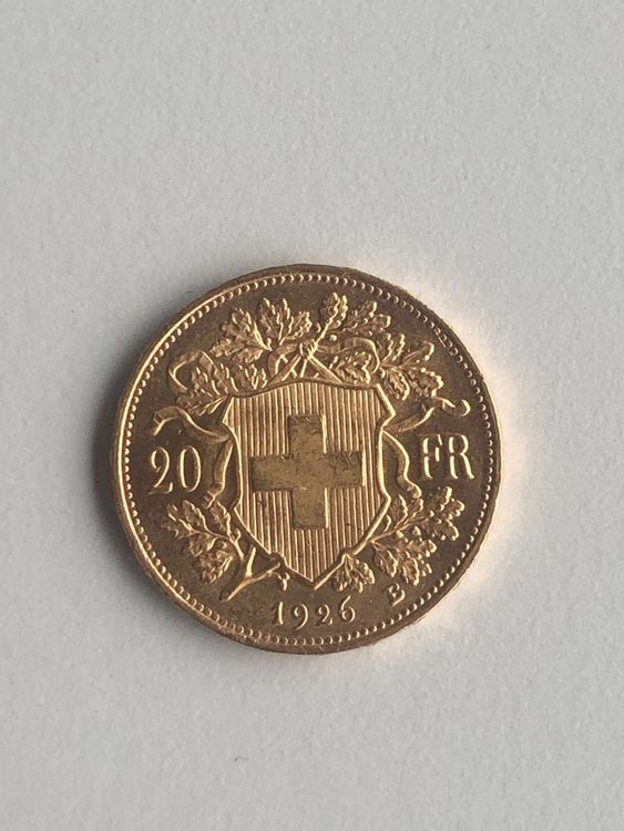 20 Franken Goldvreneli 1926 (Gebraucht) in Tägerwilen für CHF 690 – mit ...