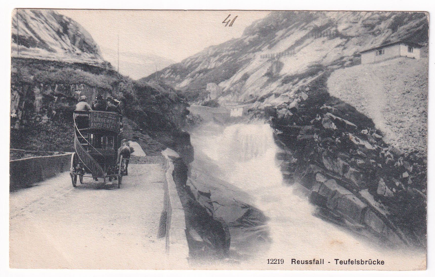 Cartoline postali: Reussfall - Teufelsbrücke N° 12219 – Usato da Cormoret venduto da Pascalll2001