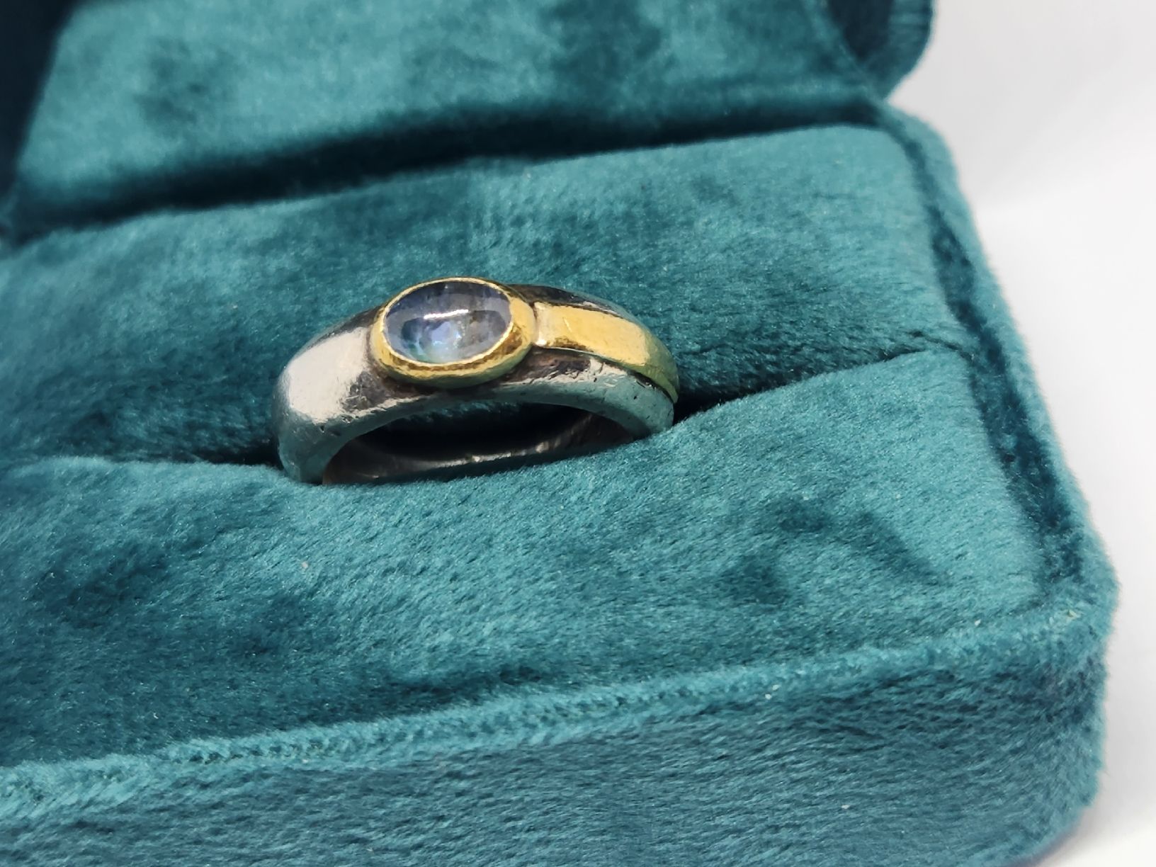 Ringe: Handgefertigter Silberring 925 mit blauem Saphir, Grösse 51 – Gebraucht aus St. Gallen von GIULESGG 2