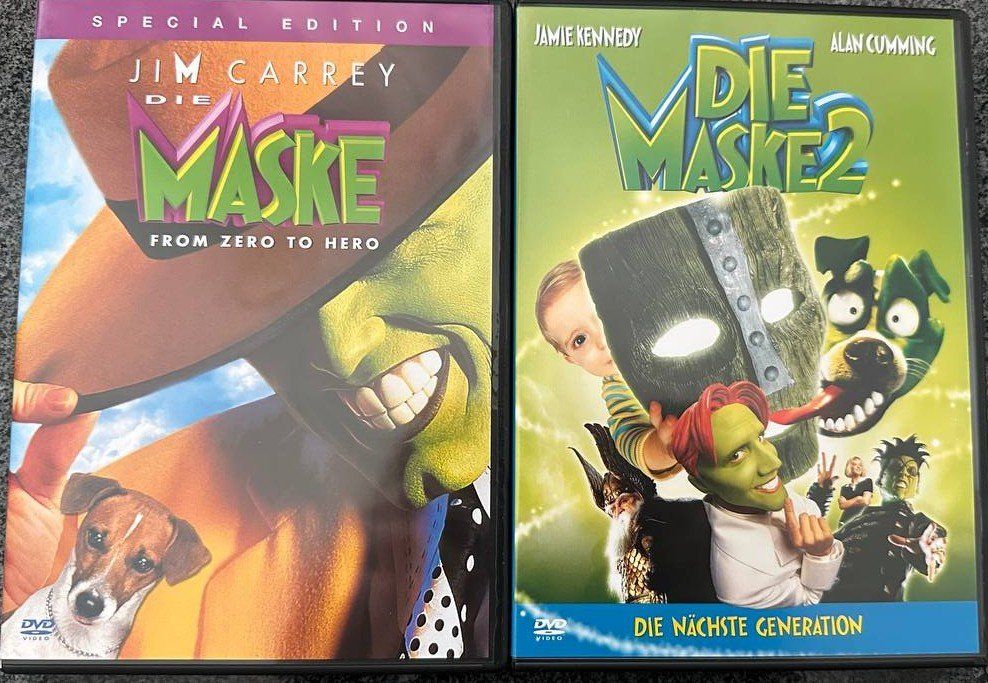 Alle DVDs: Die Maske 1+2 DVD Set, Jim Carrey – Gebraucht aus Beringen von Mantafisch1