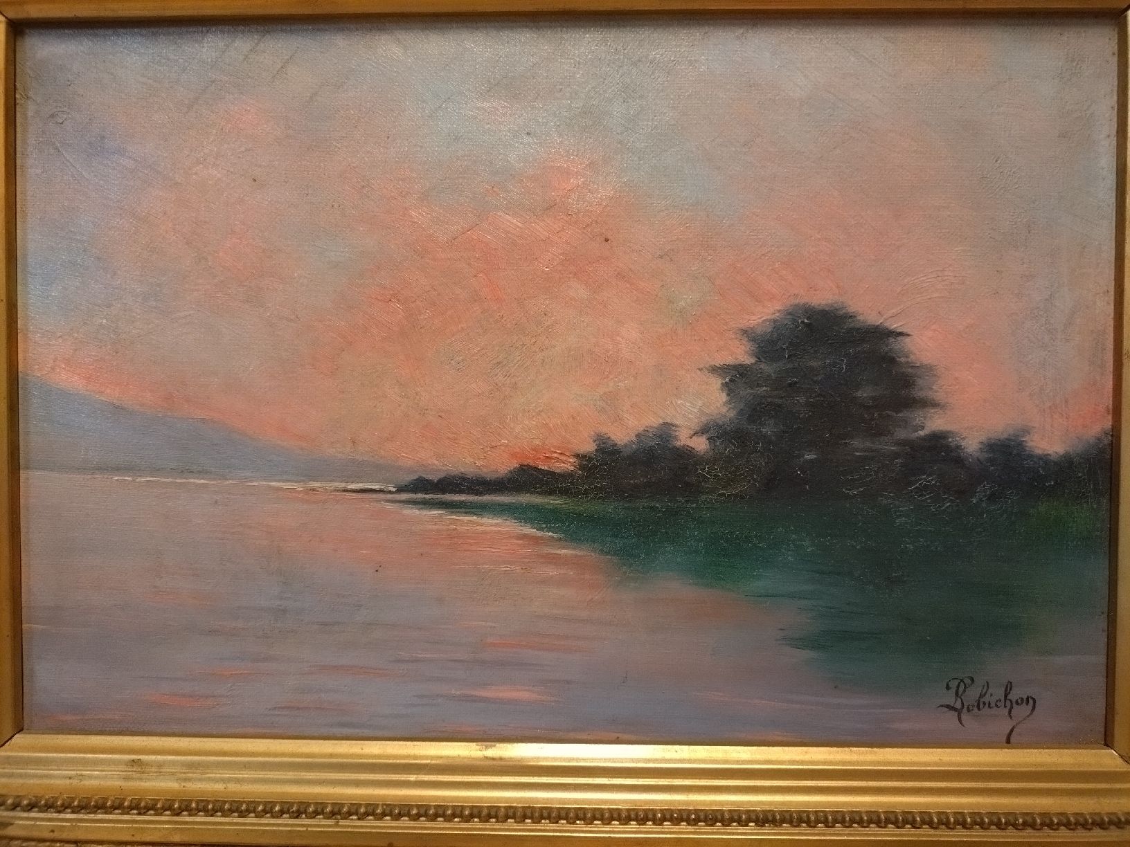 Dipinti: Tableau Paysage XIXÈME Robichon – Usato da Farvagny-le-Grand venduto da LaCaverne 1