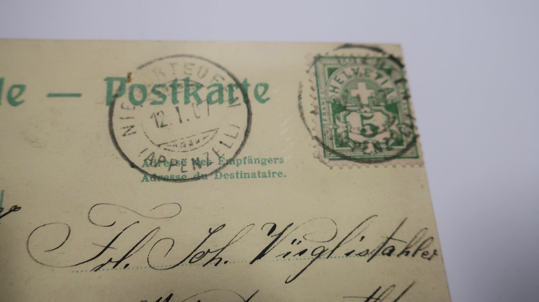 Cartoline postali: Teufen  1907 – Usato da Cormoret venduto da Pascalll2001 5