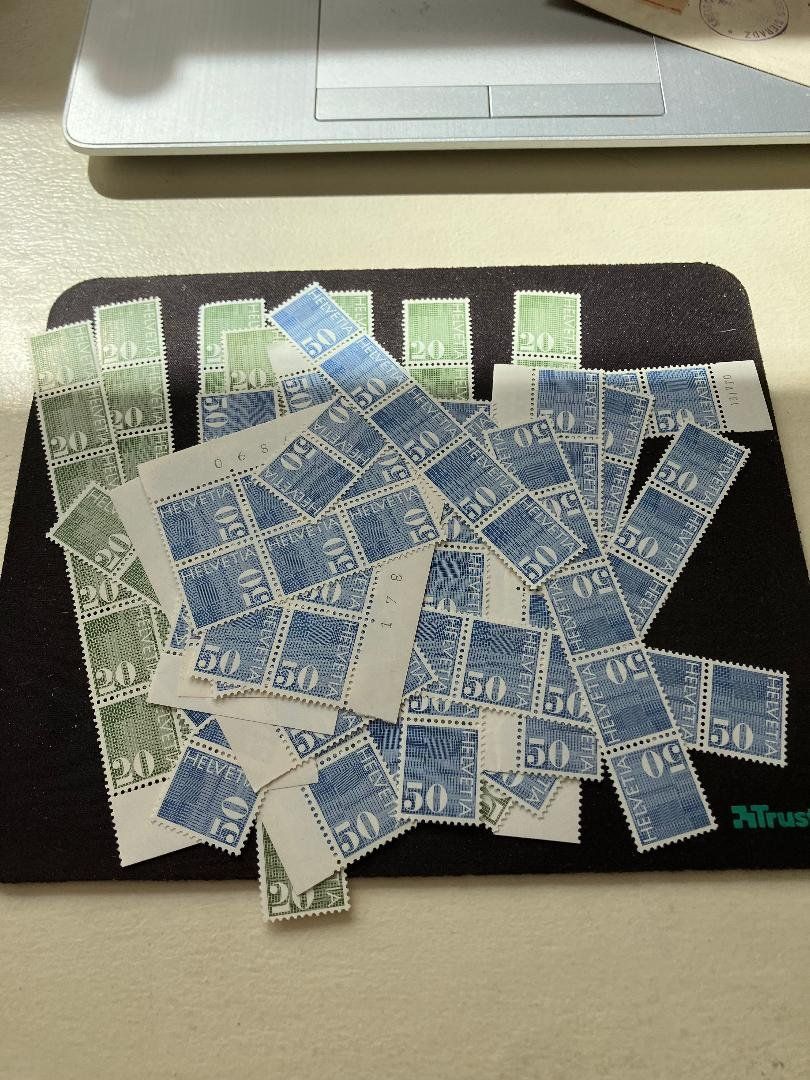 Tutti i francobolli: Timbres pour affranchissement 80% – Usato da Courtételle venduto da Boton0