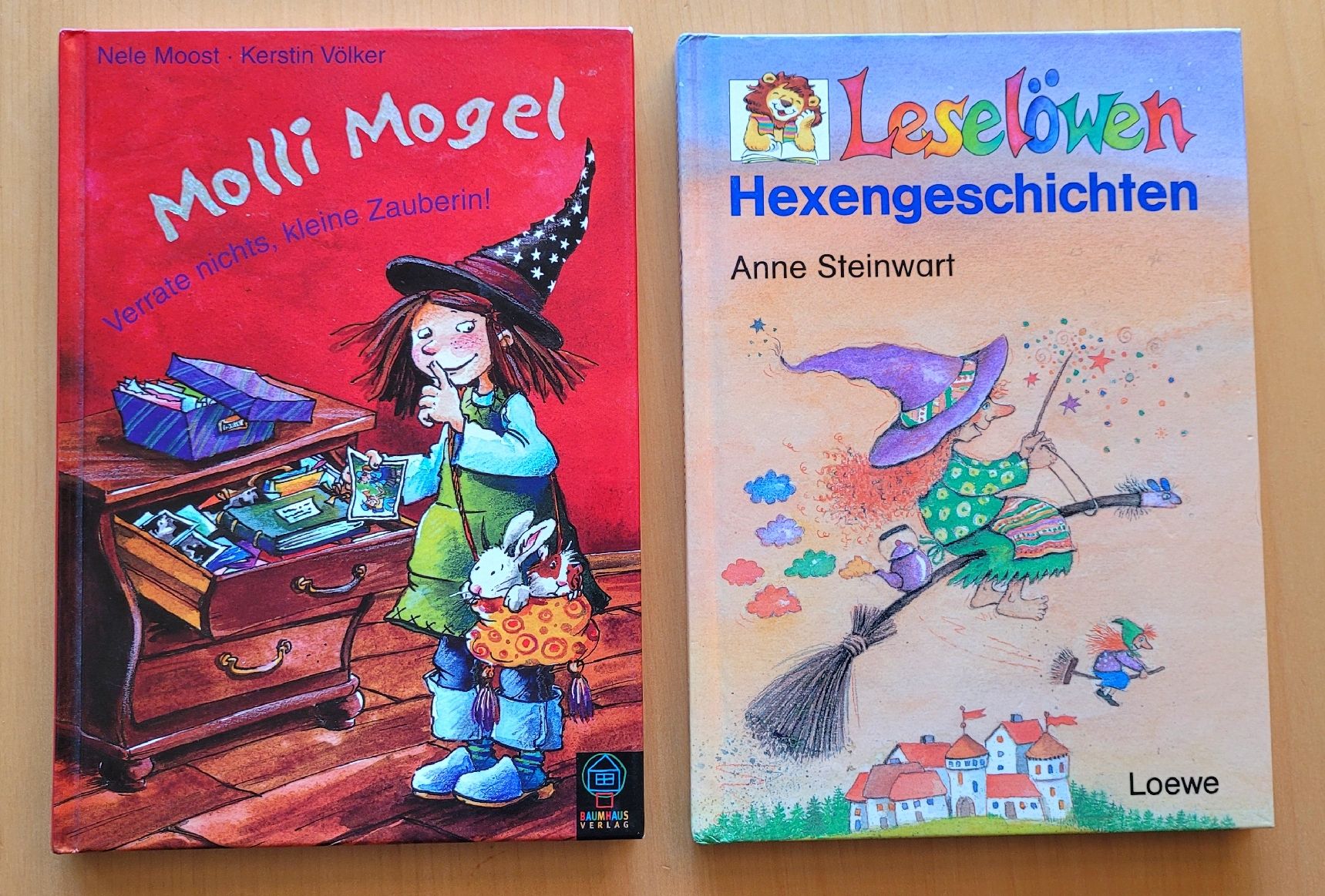 Bücher: Molli Mogel + Hexengeschichten - 2 Lese Bücher ab 7 J. – Gebraucht aus Madiswil von Laubfleck
