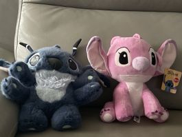 Plüschfiguren Stitch und Angel Disney 