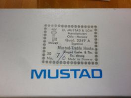 50 hameçons triple Mustad 3549A no 7/0  Drillinge