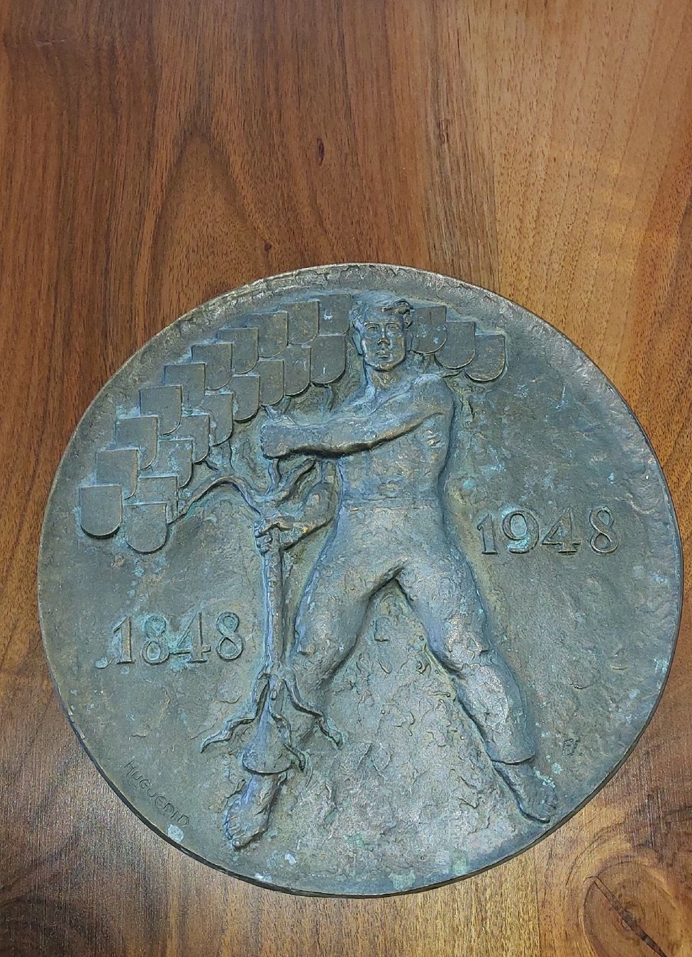 Sculture & Statue: Bronzeplatte mit Schweizbezug, Relief – Nuovo (secondo la descrizione) da Meilen venduto da Verschiedenes123 6