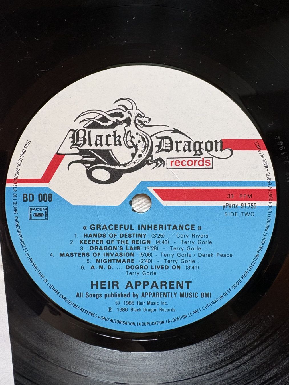Dischi in vinile: Heir Apparent ‎– Graceful Inheritance – Usato da Effretikon venduto da ChrisLamberger 4
