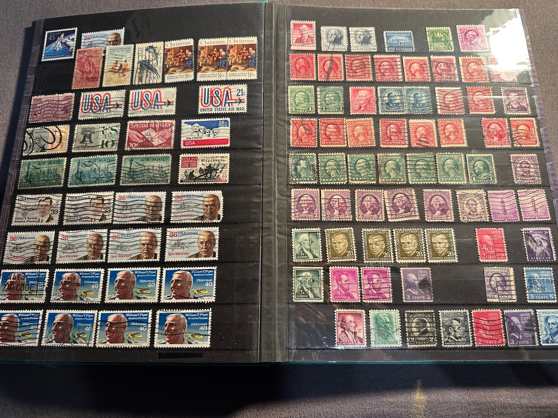 Tutti i francobolli: Album Weltweit - USA, Neuseeland – Usato da Stettfurt venduto da 2442 1