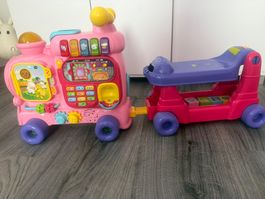 VTech Lernzug pink mit Anhänger guter Zustand gebraucht