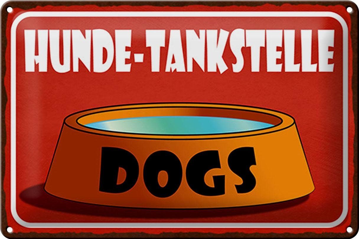 Insegne: Blechschild-HUNDE-TANKSTELLE-DOGS – Nuovo e nell'imballaggio originale da Rupperswil venduto da big-one-sale