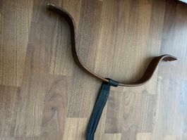 Stokke Tripp Trapp Holzbügel mit Lederriemen Dunkelbraun