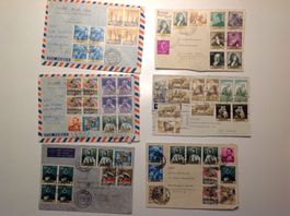 timbre - lettre / fragment - Espagne - Glattbrugg 1960
