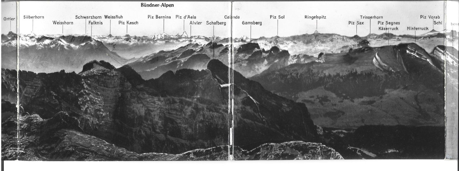 Ansichtskarten: AK Panorama vom Säntis – Gebraucht aus Appenzell von mai25 2