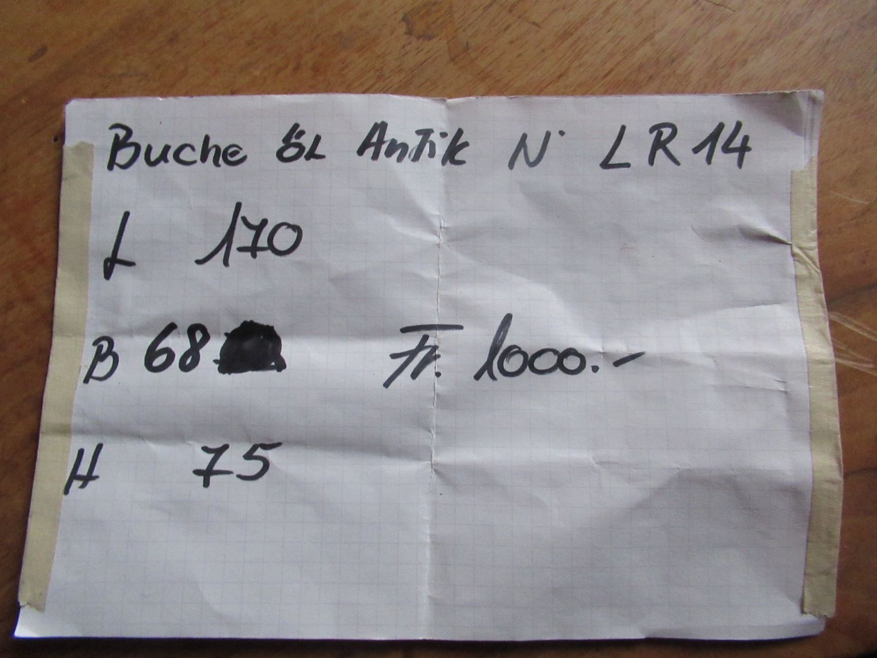 Tische: Antiker Beizentisch (Buche/170) – Gebraucht aus Berg SG von Pizza58 8
