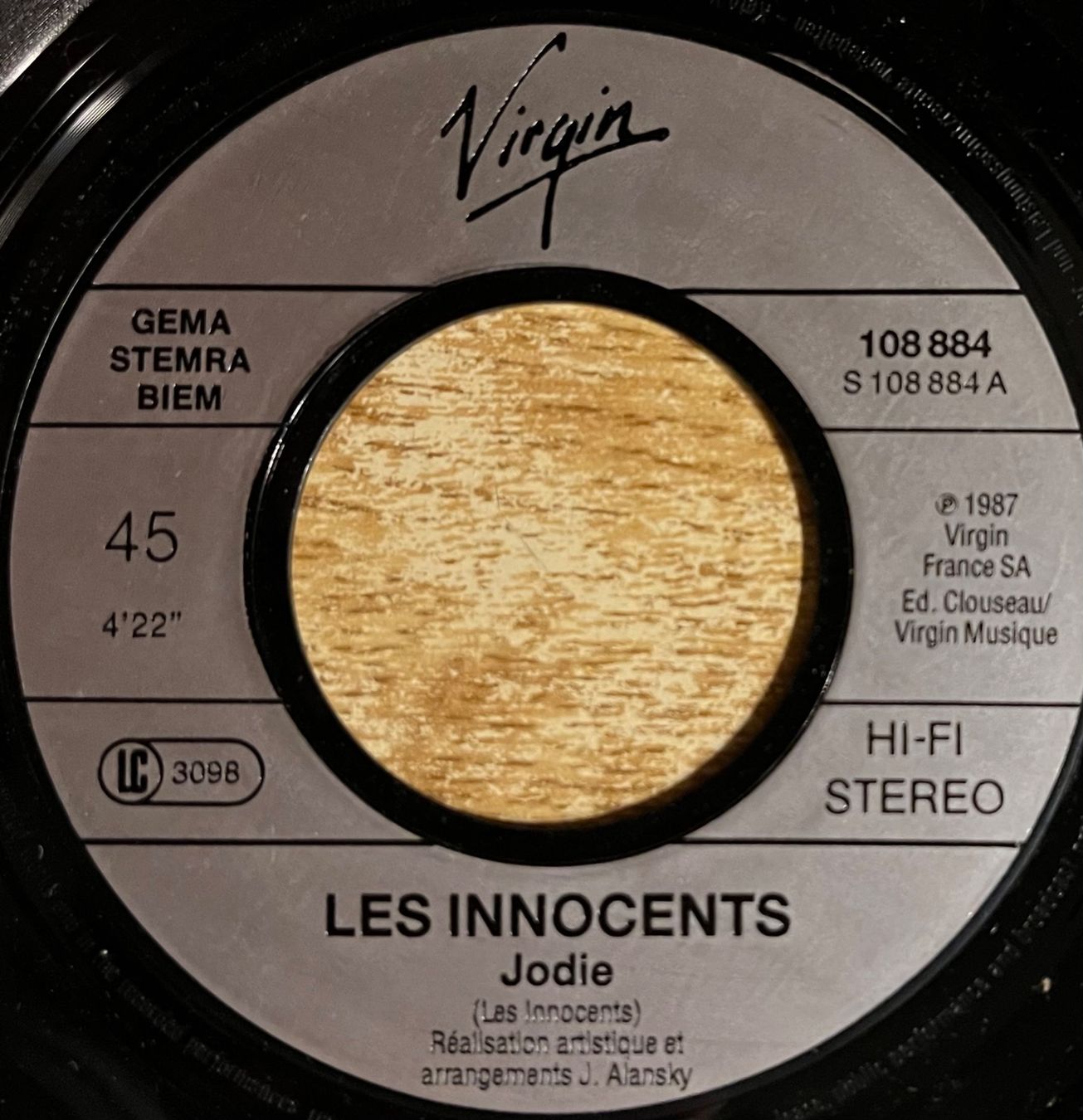 Schallplatten: LES INNOCENTS - JODIE – Gebraucht aus Bussigny von vinyl-pas-cher 2