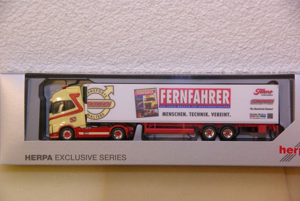 Herpa exclusiv SoMo Volvo FH12/500 Schiebeplanensatte Schenker Stinnes